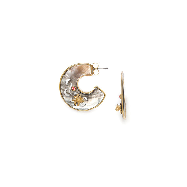 FRANCK HERVAL FRIDA French hooks with disc dangle