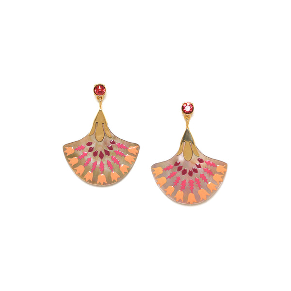 FRANCK HERVAL YOKO crystallised post earrings