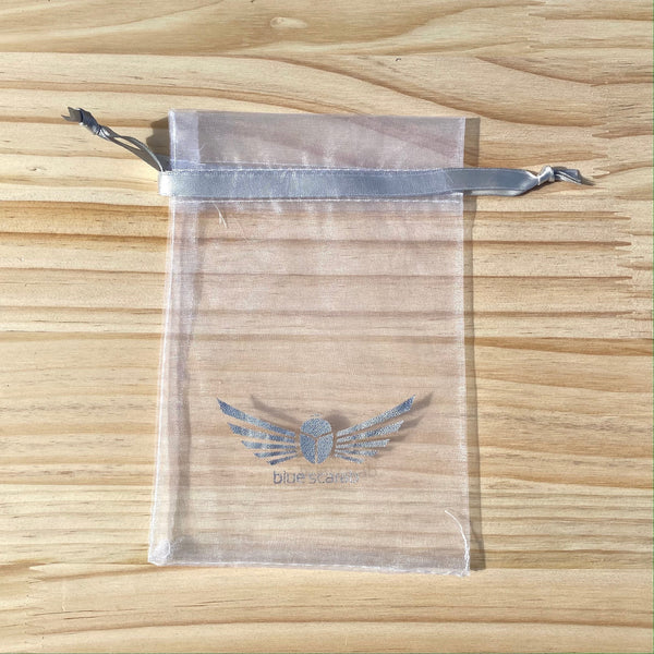 BLUE SCARAB ZAIDA 'TREE OF LIFE' HOOK EARRINGS