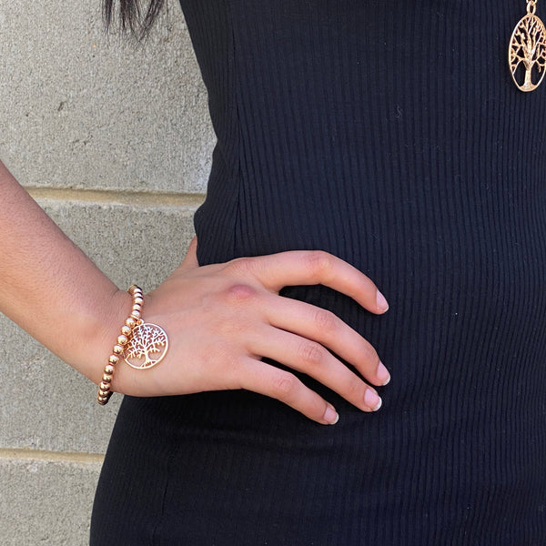 BLUE SCARAB ZAIDA 'TREE OF LIFE' BRACELET