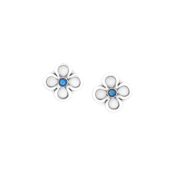 ORI TAO CLOVER clover stud earrings (silvered)