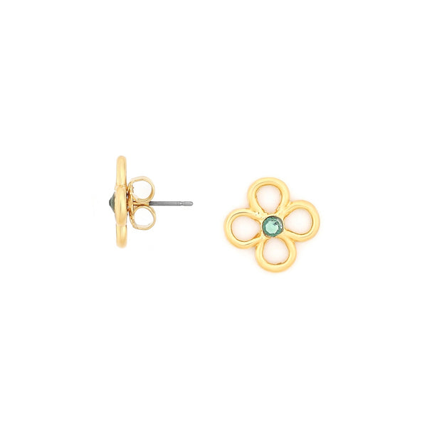 ORI TAO CLOVER clover stud earrings (golden)