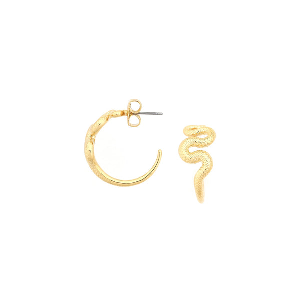 ORI TAO VENIN small creoles earrings (golden)