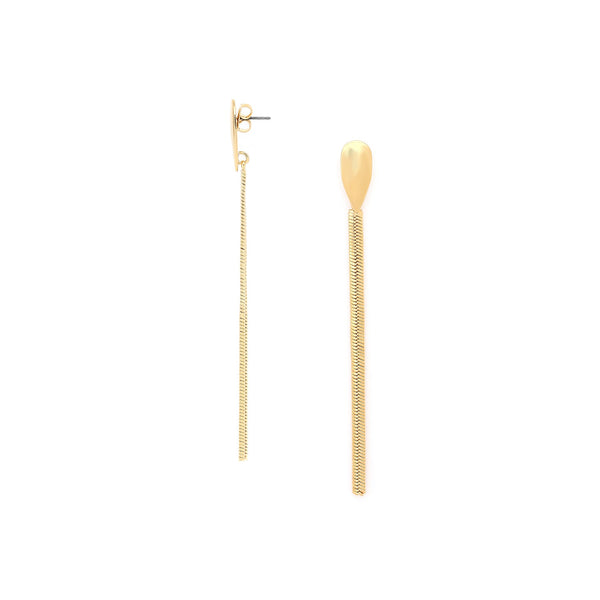 ORI TAO MIYAKO long chain post earrings (golden)