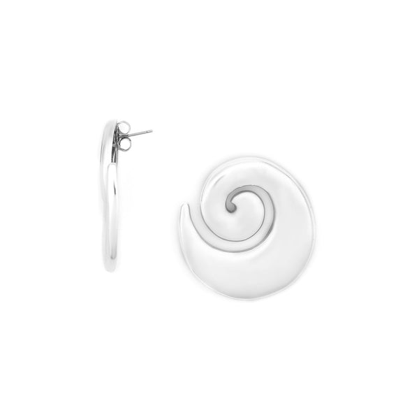 Ori Tao Bagyo XL Post Earrings Silvered