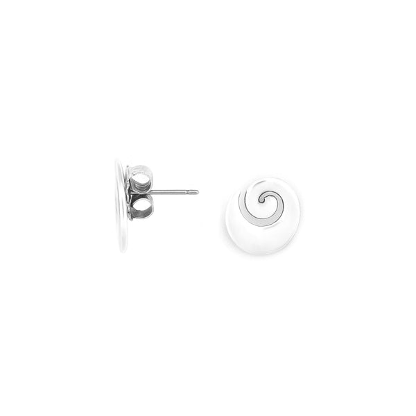 Ori Tao Bagyo Small Post Earrings Silvered