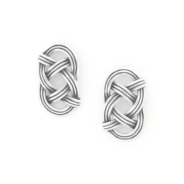 ORI TAO SHINOMOKI silvered post earrings