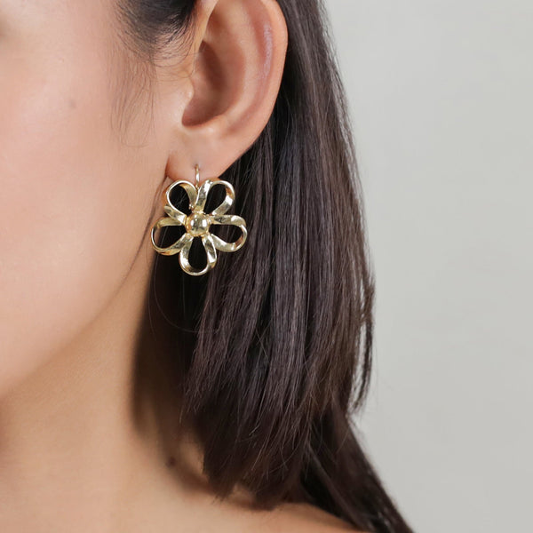 ORI TAO MOOREA golden french hook earrings