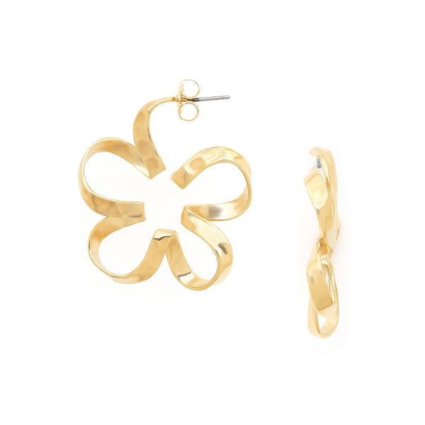ORI TAO MOOREA golden creoles earrings