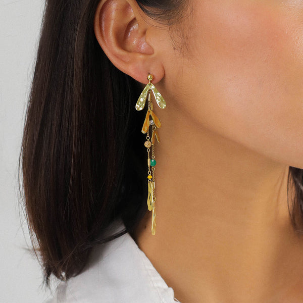 FRANCK HERVAL MATHILDE long post dangle earrings