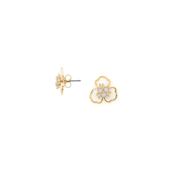 FRANCK HERVAL LISETTE small flower post earrings
