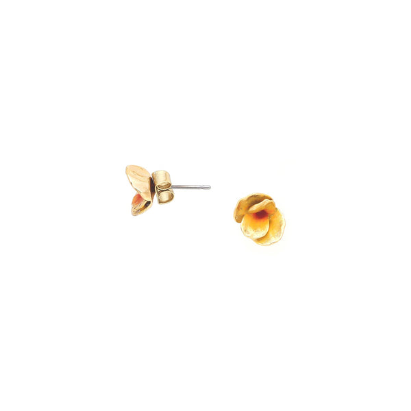 FRANCK HERVAL BETTY flower studs earrings (yellow)