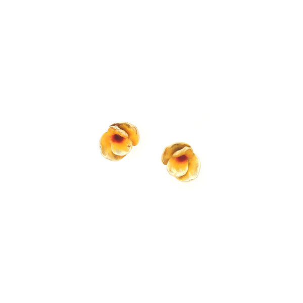 FRANCK HERVAL BETTY flower studs earrings (yellow)
