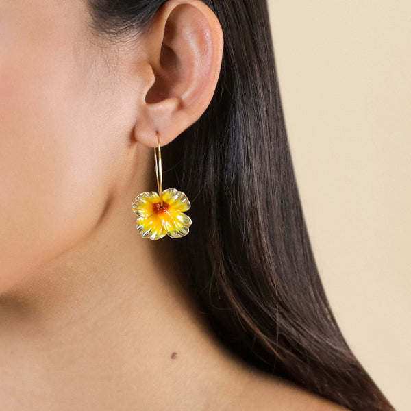 FRANCK HERVAL BETTY flower creoles (yellow)