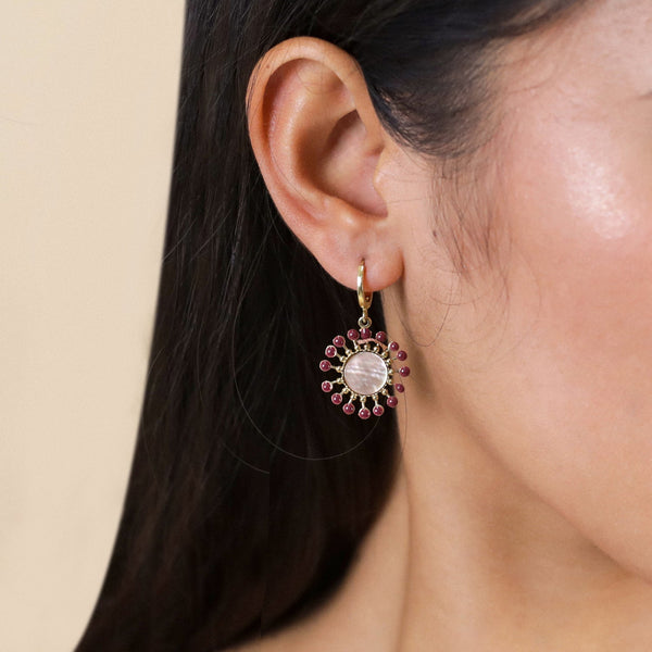 FRANCK HERVAL LAURYNE mini creole (garnet)