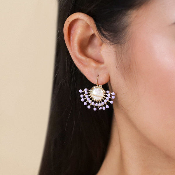 FRANCK HERVAL LAURYNE simple french hooks (lilac)