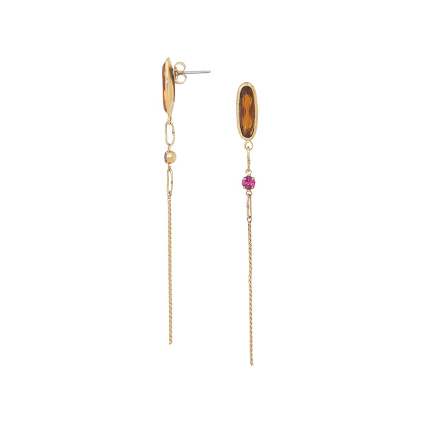 EMY   long ball post earrings