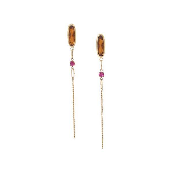 EMY   long ball post earrings