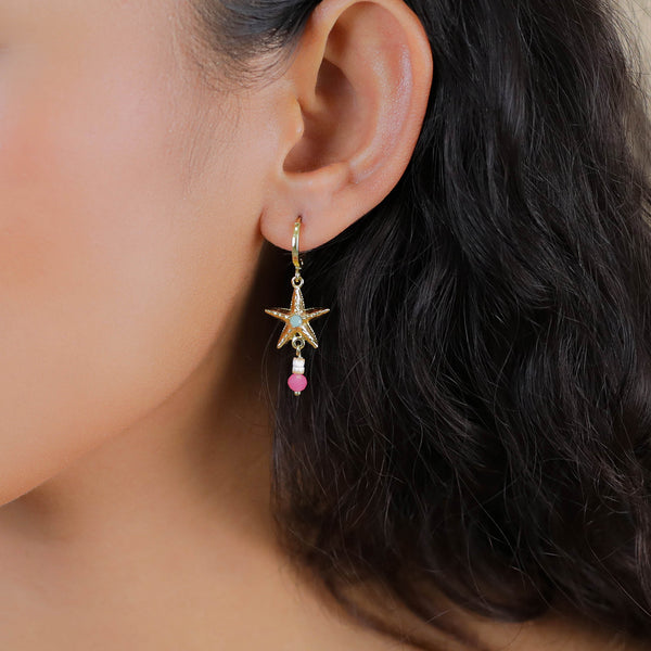 SUMMER   asymmetric mini creole starfish & shell