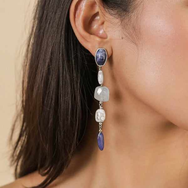 NATURE BIJOUX ARCTIQUE  long post earrings