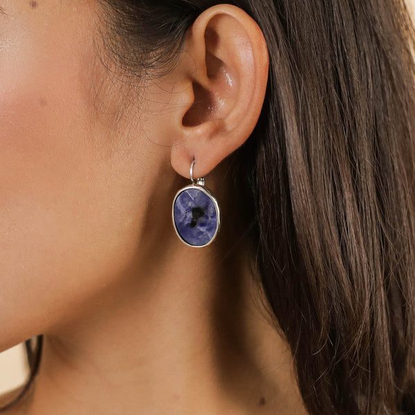 NATURE BIJOUX ARCTIQUE  simple oval french hoook earrings