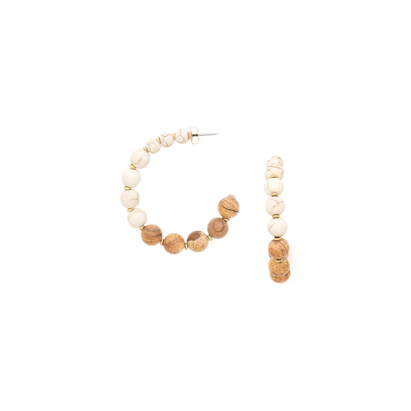 NATURE BIJOUX ALHAMBRA  créoles earrings