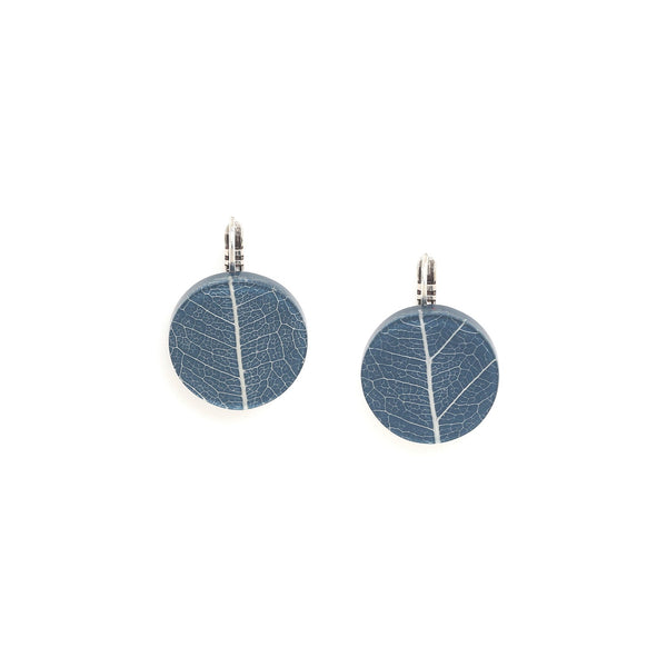 NATURE BIJOUX FICUS CARICA small blue french hook earrings