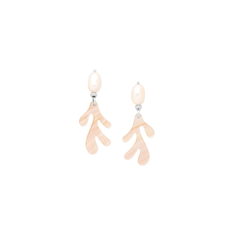 NATURE BIJOUX LES CYCLADES  post earrings with FWP top