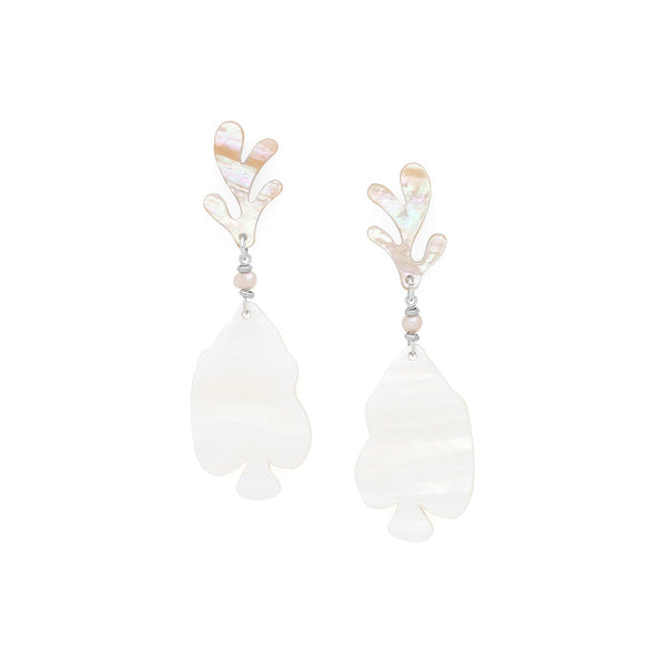 NATURE BIJOUX LES CYCLADES  post earrings with fish pendant