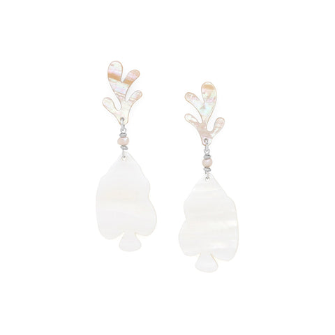 NATURE BIJOUX LES CYCLADES  post earrings with fish pendant