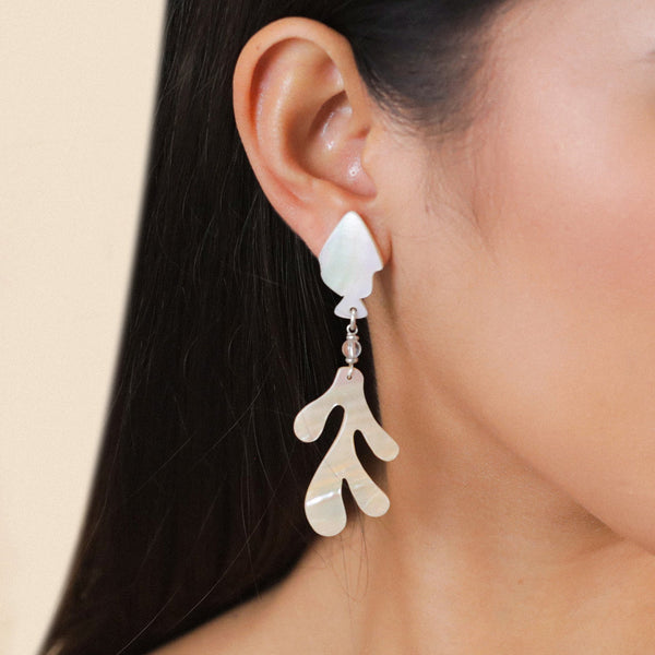 NATURE BIJOUX LES CYCLADES  post earrings with fish top