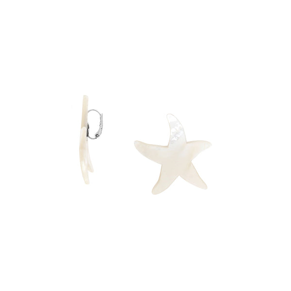 NATURE BIJOUX LES CYCLADES  big star french hook earrings