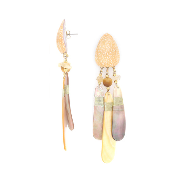 ALEGRIA BEACH   *XL post earrings with 3 dangles