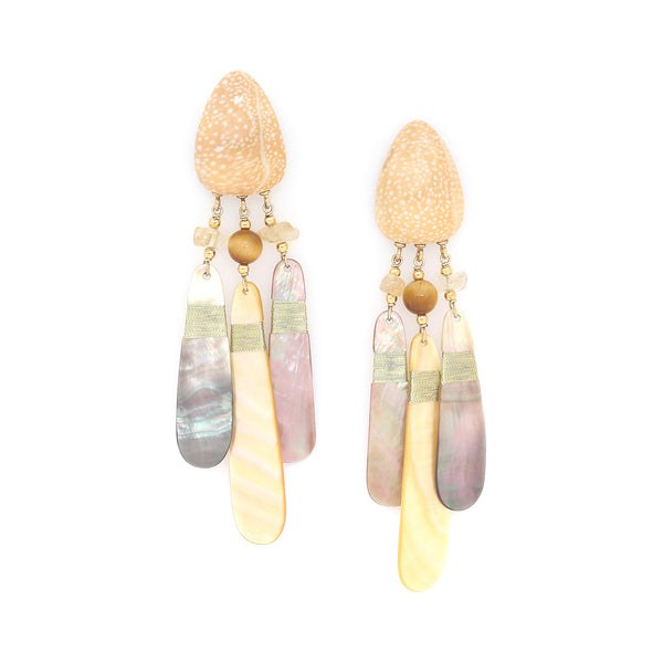 ALEGRIA BEACH   *XL post earrings with 3 dangles