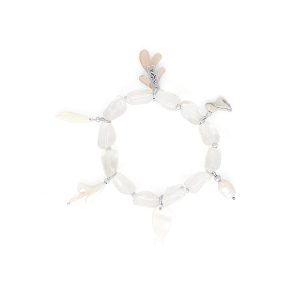 NATURE BIJOUX LES CYCLADES  multidangles stretch bracelet