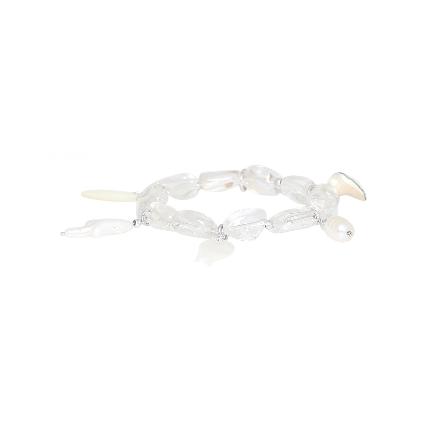 NATURE BIJOUX LES CYCLADES  multidangles stretch bracelet