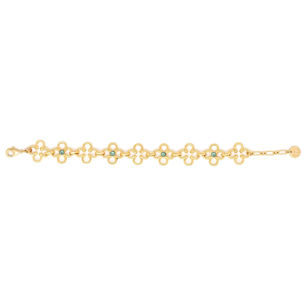 ORI TAO CLOVER 9 clovers bracelet (golden)