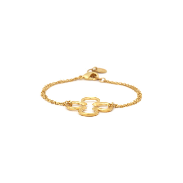 ORI TAO CLOVER thin lucky bracelet (golden)