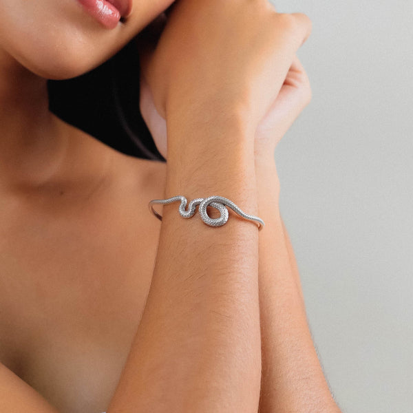 ORI TAO VENIN rigid snake bracelet (sivered)