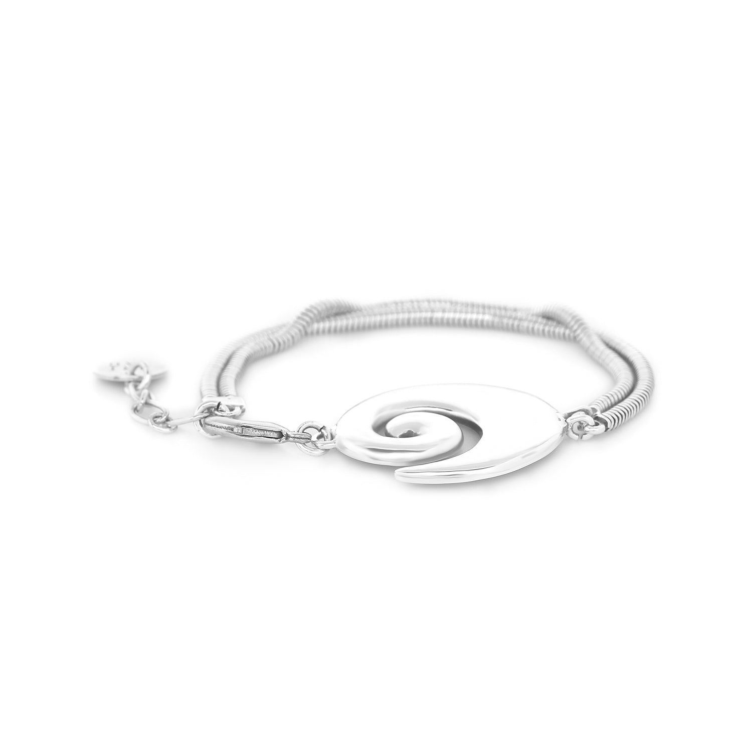 ORI TAO BAGYO 2 rows adjustable bracelet (silvered)