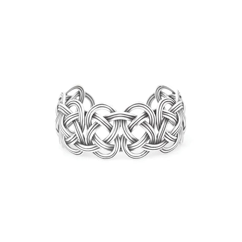 ORI TAO SHINOMOKI silvered rigid bracelet