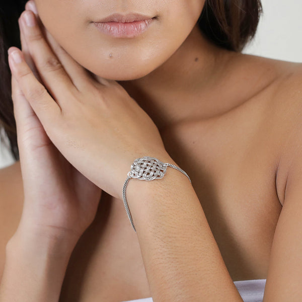 ORI TAO SHINOMOKI silvered medal bracelet