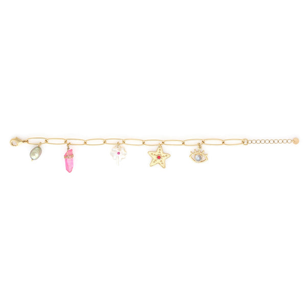 FRANCK HERVAL ANGELICA "charms" adjustable bracelet