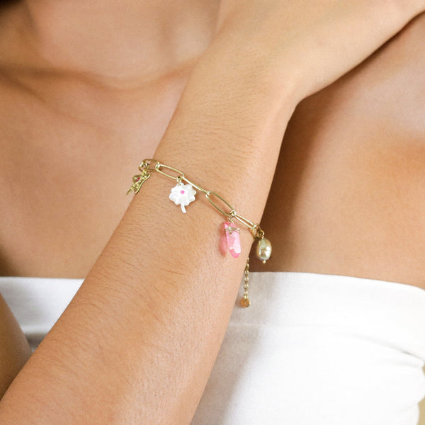 FRANCK HERVAL ANGELICA "charms" adjustable bracelet