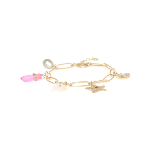 FRANCK HERVAL ANGELICA "charms" adjustable bracelet