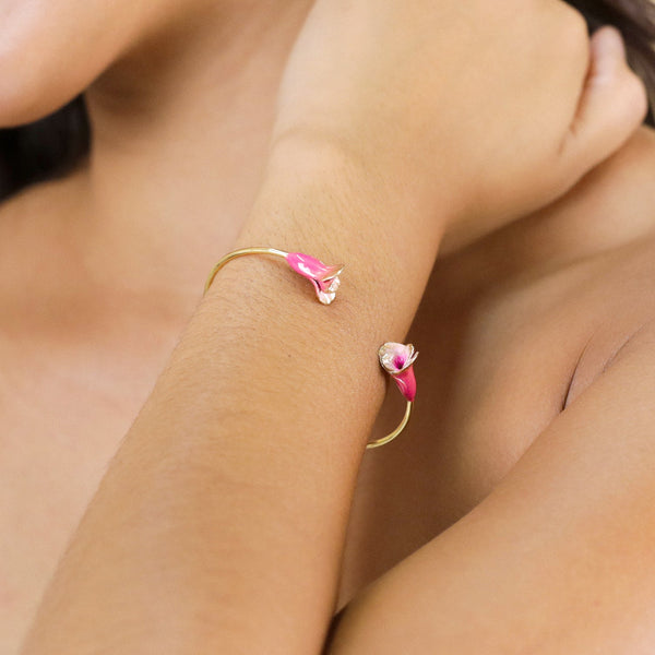 FRANCK HERVAL BETTY cuff bracelet (pink)