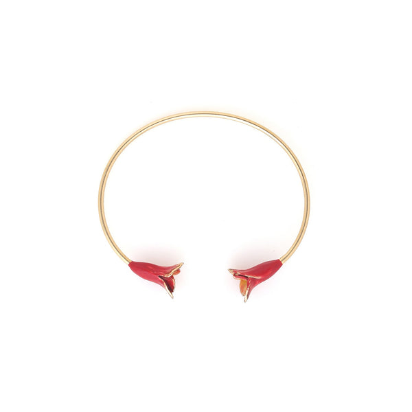 FRANCK HERVAL BETTY cuff bracelet (red)