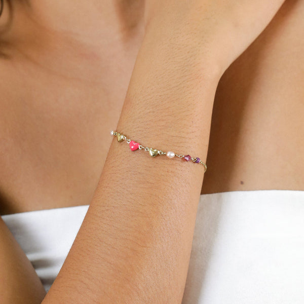 FRANCK HERVAL ESMEE simple heart bracelet