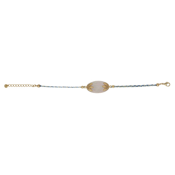PALMA   oval disc braided bracelet