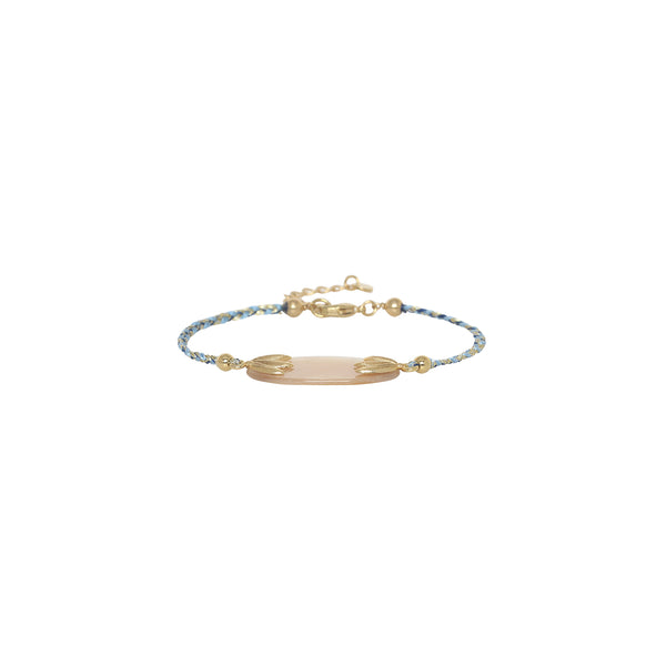 PALMA   oval disc braided bracelet